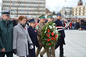 Komendant W-MOSG na wojewódzkich obchodach z okazji Narodowego Święta Niepodległości 