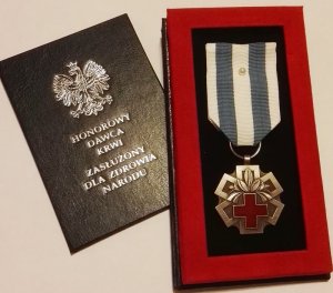 Honorowy Dawca Krwi-Zasłużony dla Zdrowia Narodu 