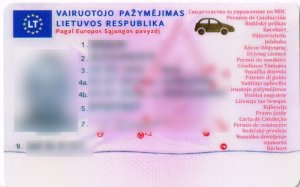 sfałszowane litewskie prawo jazdy 