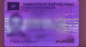 podrobione litewskie prawo jazdy 