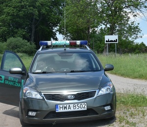 patrol z PSG w Baniach Mazurskich 