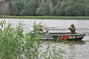 patrol SG na jeziorze Gołdap 