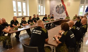 Funkcjonariusze z Warmińsko-Mazurskiego OSG i Centrum Szkolenia SG 