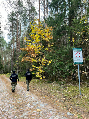 Funkcjonariuszki SG pomogły grzybiarkom 