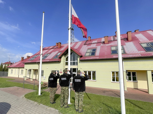 podniesienie Flagi Rzeczypospolitej Polskiej w Placówce Straży Granicznej w Węgorzewie podniesienie Flagi Rzeczypospolitej Polskiej w Placówce Straży Granicznej w Węgorzewie