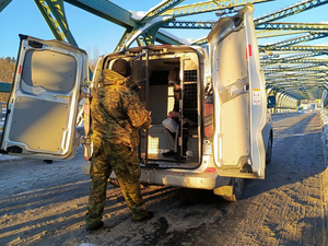 Ukrainiec doprowadzony do granicy Ukrainiec doprowadzony do granicy