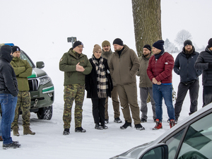 delegacja podczas wizyty na odcinku granicy tzw. "zielonej" delegacja podczas wizyty na odcinku granicy tzw. "zielonej"