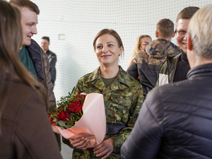 funkcjonariuszka Straży Granicznej z bliskimi funkcjonariuszka Straży Granicznej z bliskimi