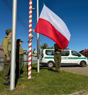 podniesienie flagi państwowej w Placówce Straży Granicznej w Braniewie podniesienie flagi państwowej w Placówce Straży Granicznej w Braniewie
