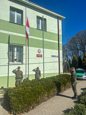podniesienie flagi państwowej w Placówce Straży Granicznej w Sępopolu podniesienie flagi państwowej w Placówce Straży Granicznej w Sępopolu