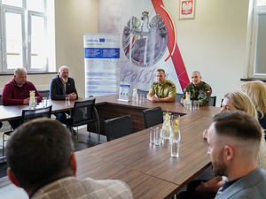 Komendant Warmińsko-Mazurskiego Oddziału Straży Granicznej gen. bryg. SG Daniel Wojtaszkiewicz spotkał się z przedstawicielami Interreg Komendant Warmińsko-Mazurskiego Oddziału Straży Granicznej gen. bryg. SG Daniel Wojtaszkiewicz spotkał się z przedstawicielami Interreg